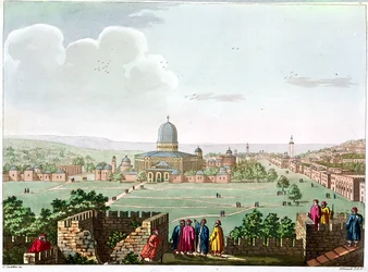 Die Moschee von Omar, graviert von G. Castellini, ca. 1820 (Farbstich)